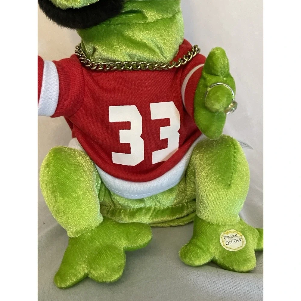 Gemmy Frogz Hip Hop Dancing Frog Jump Around Goatee Sings Dances Rare Works
